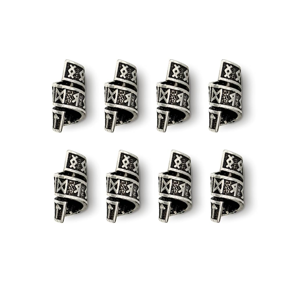 Amazon.com: Viking Rune Beard Bead Coil Set (8-Pack) - Norse